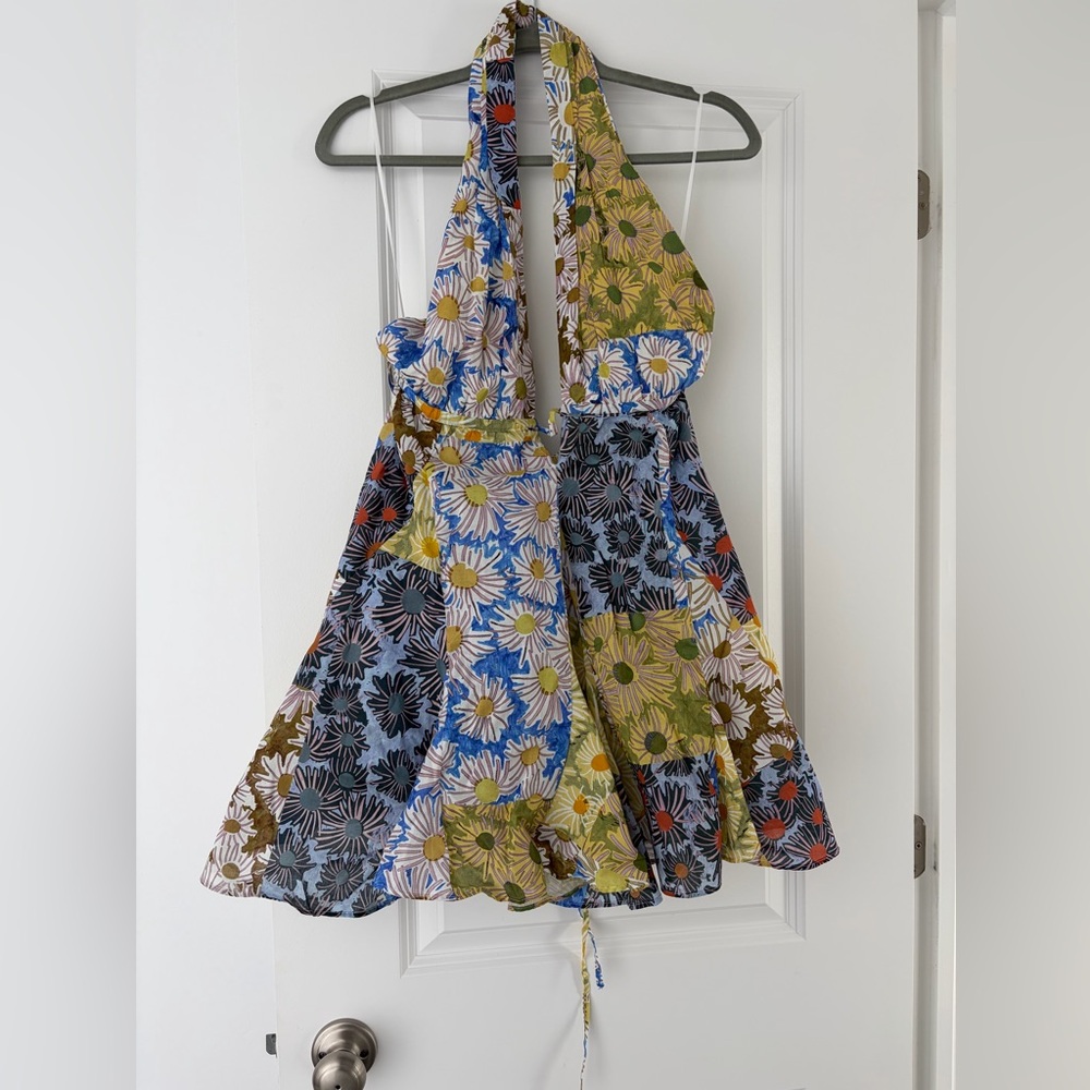 Short Floral Halter Dress